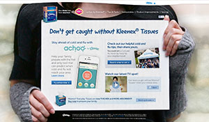 Kleenex Tissues Microsite